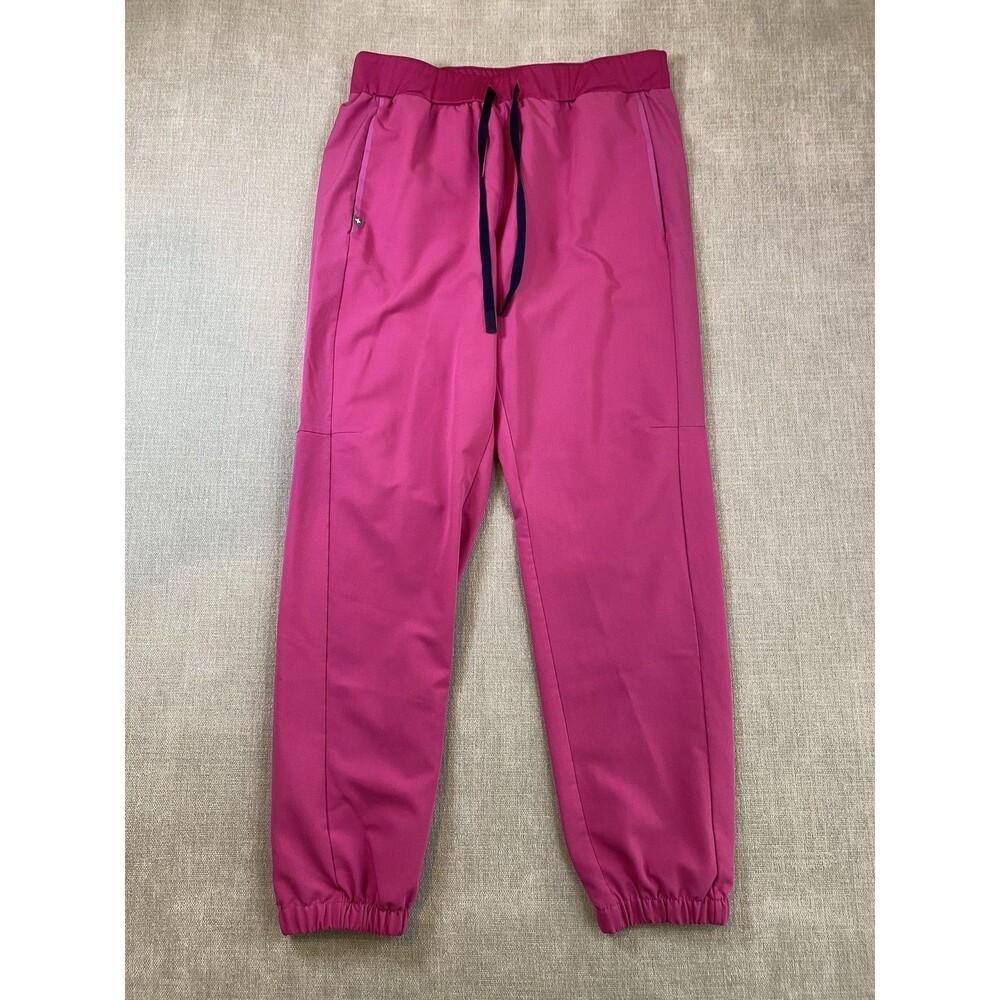 FIGS Technical Collection Zamora Jogger Pants Womens XL Tall Pink Scrub Pockets